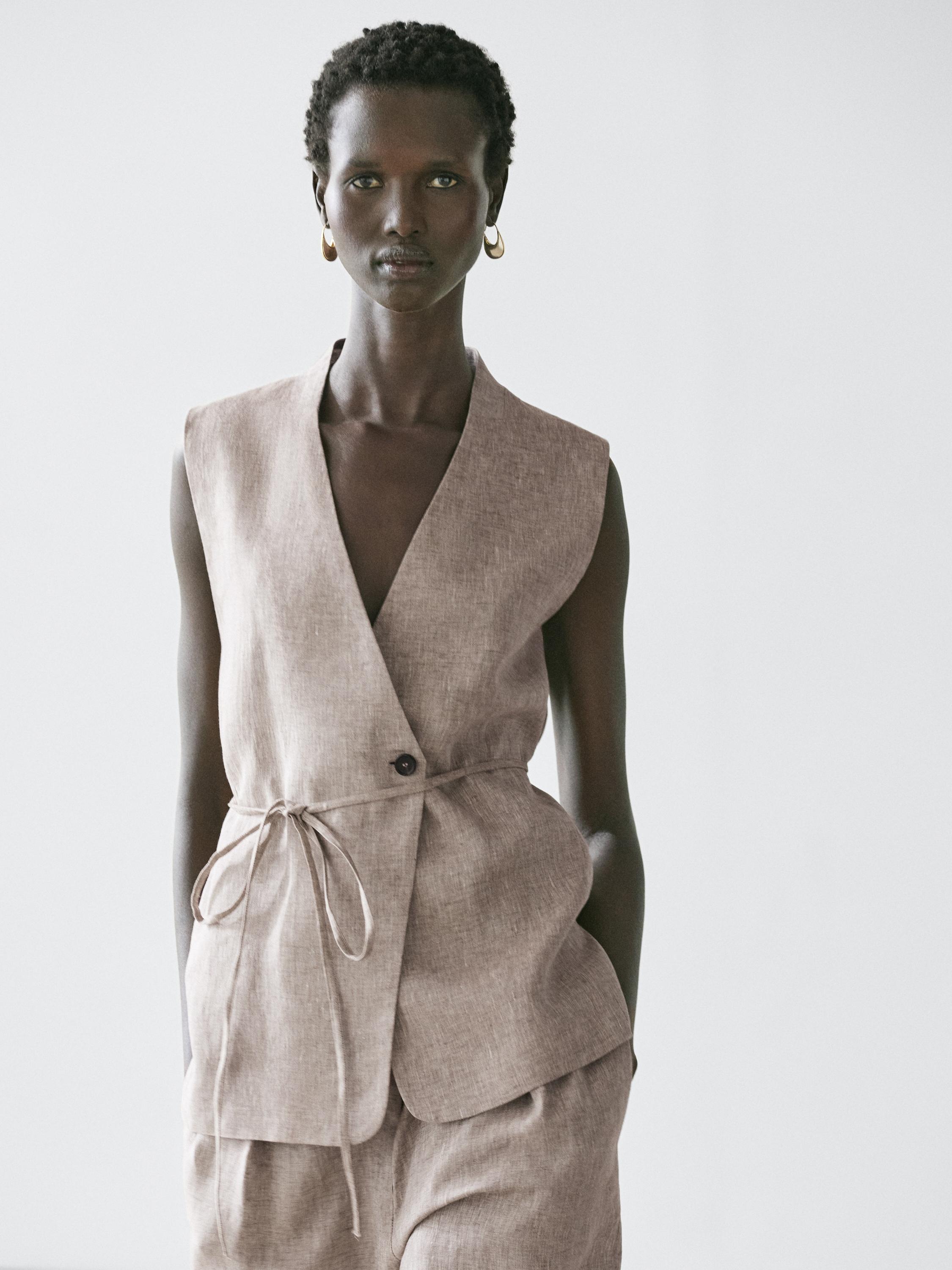 Gilet de costume croisé
